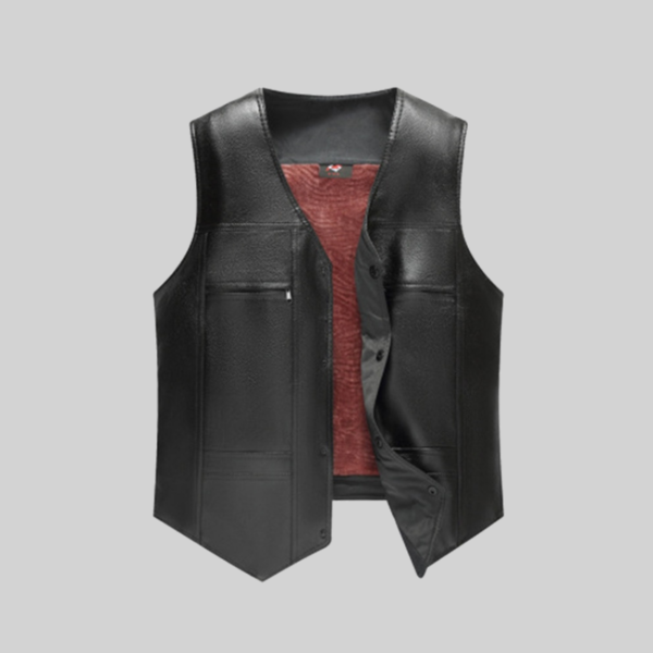 gilet in pelle